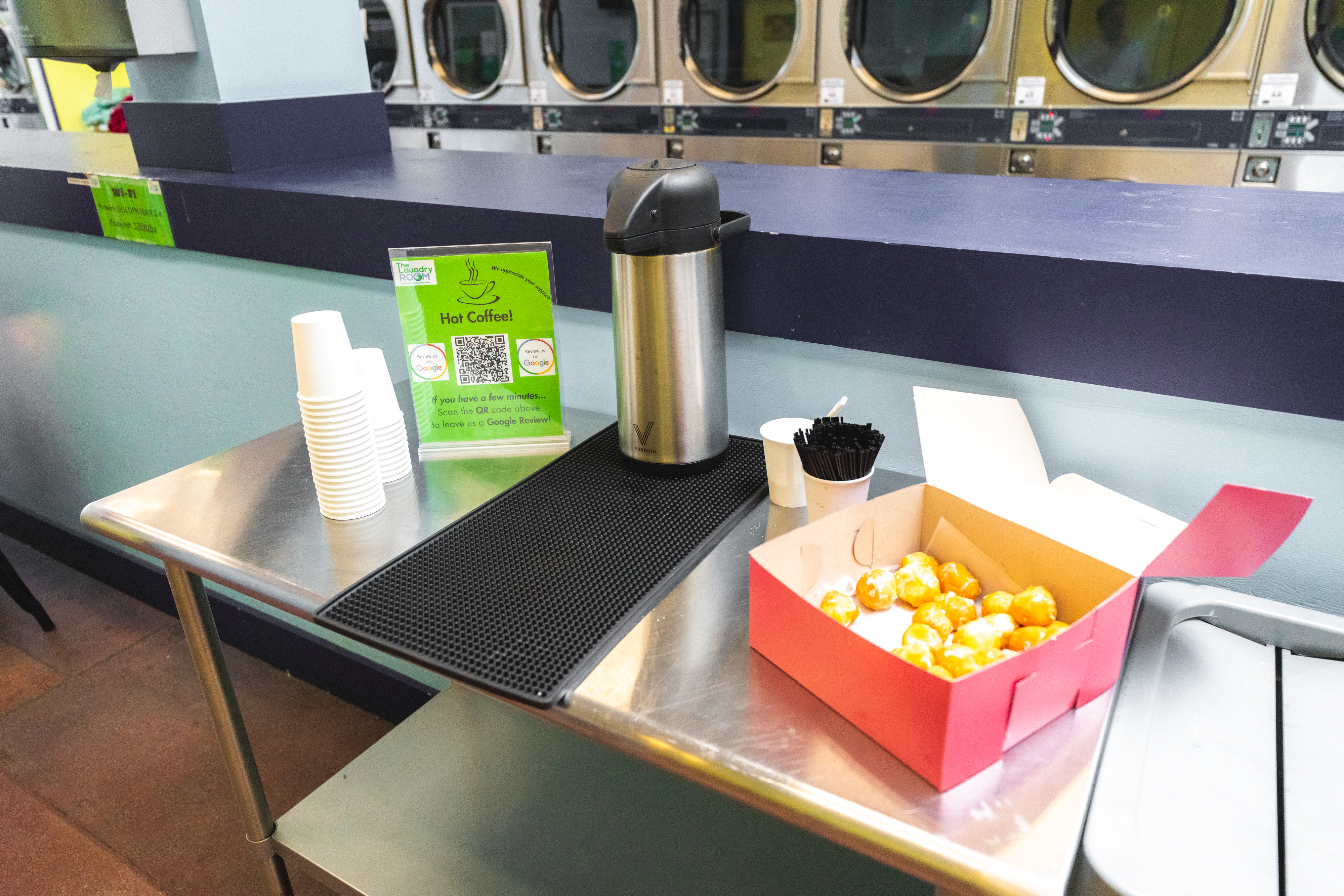 Coffee Station With Donut Holes