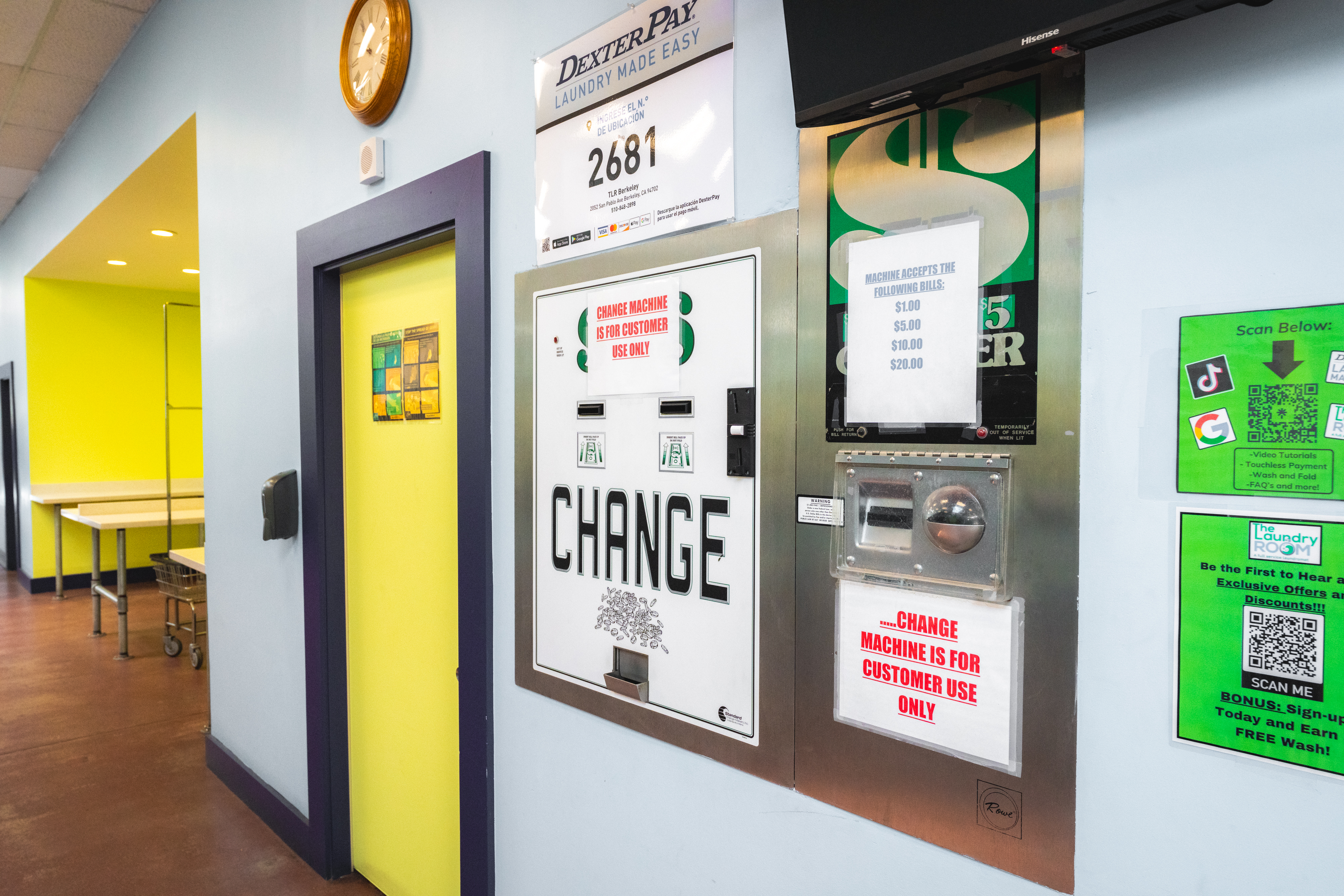 Wall Mounted Dexterpay Change Machine